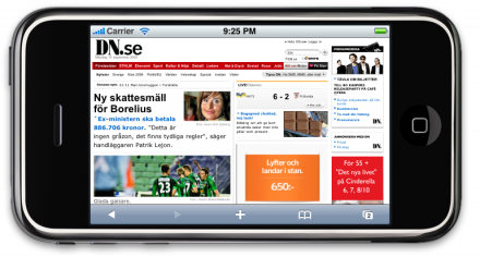 Dagens nyheters sajt